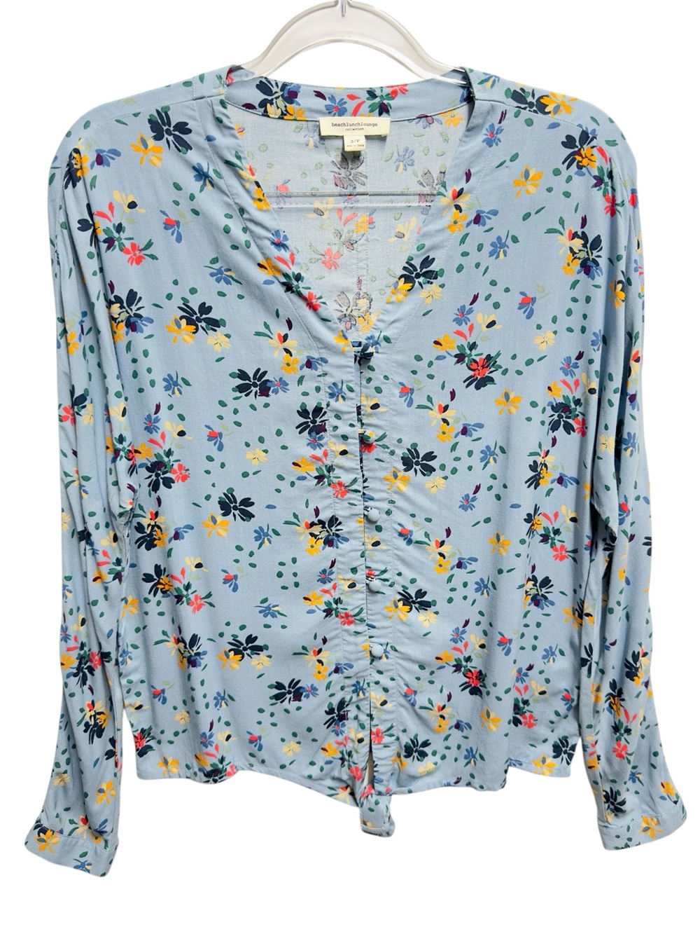 Pure Viscose Knit Chambray Toile Floral Daisy Ditsy Bouquet Poplin Preppy Shirt